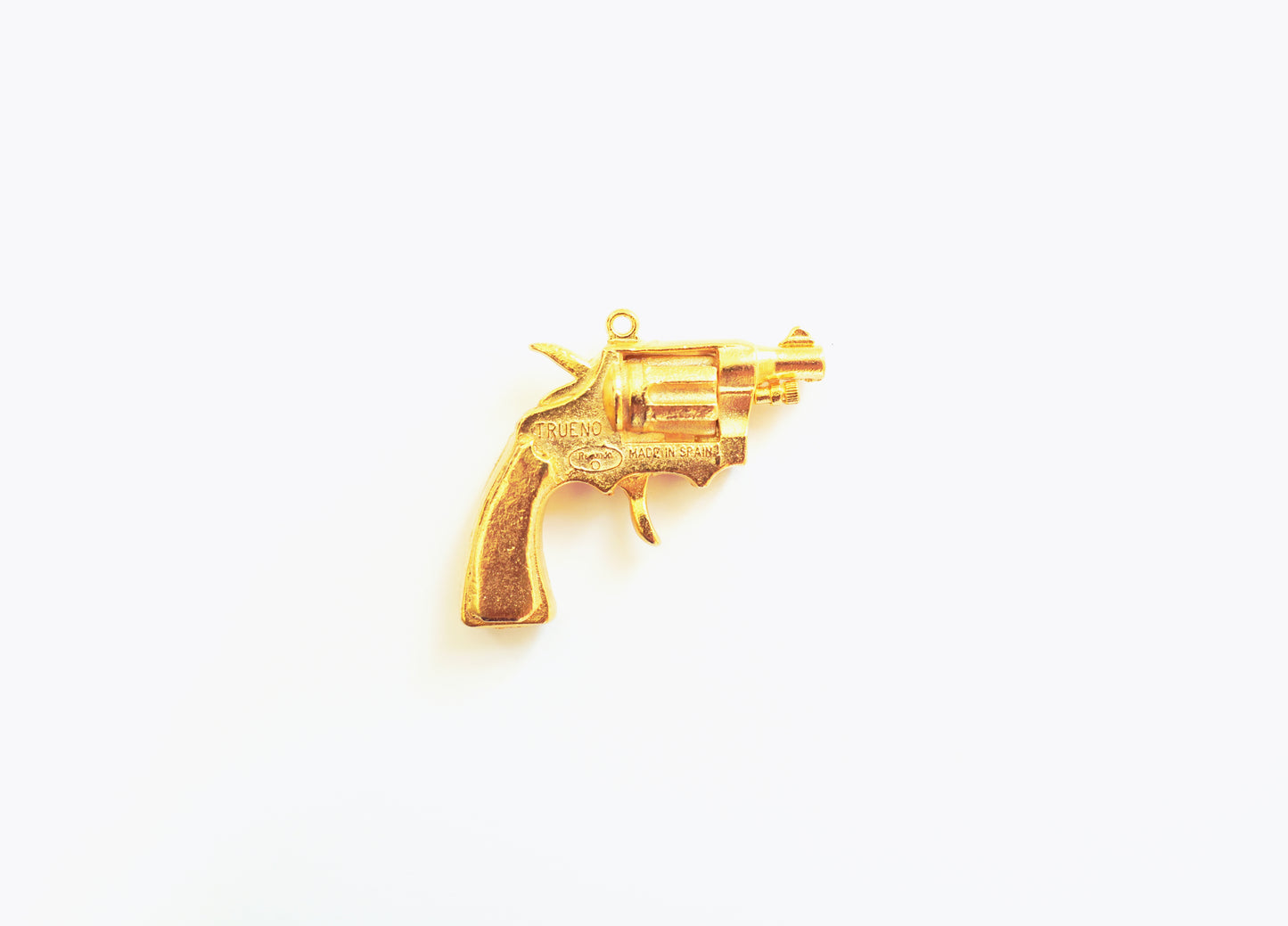 Revolver Gun Pendant – Silver or Gold Finish | Britannium Western Charm for Jewelry Making