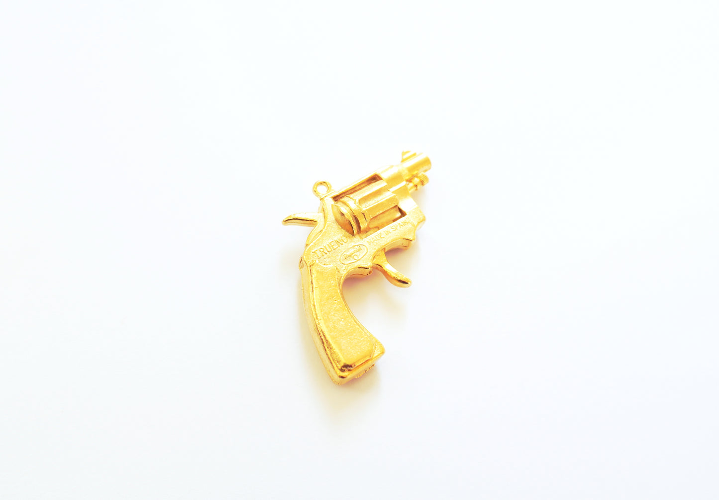Revolver Gun Pendant – Silver or Gold Finish | Britannium Western Charm for Jewelry Making