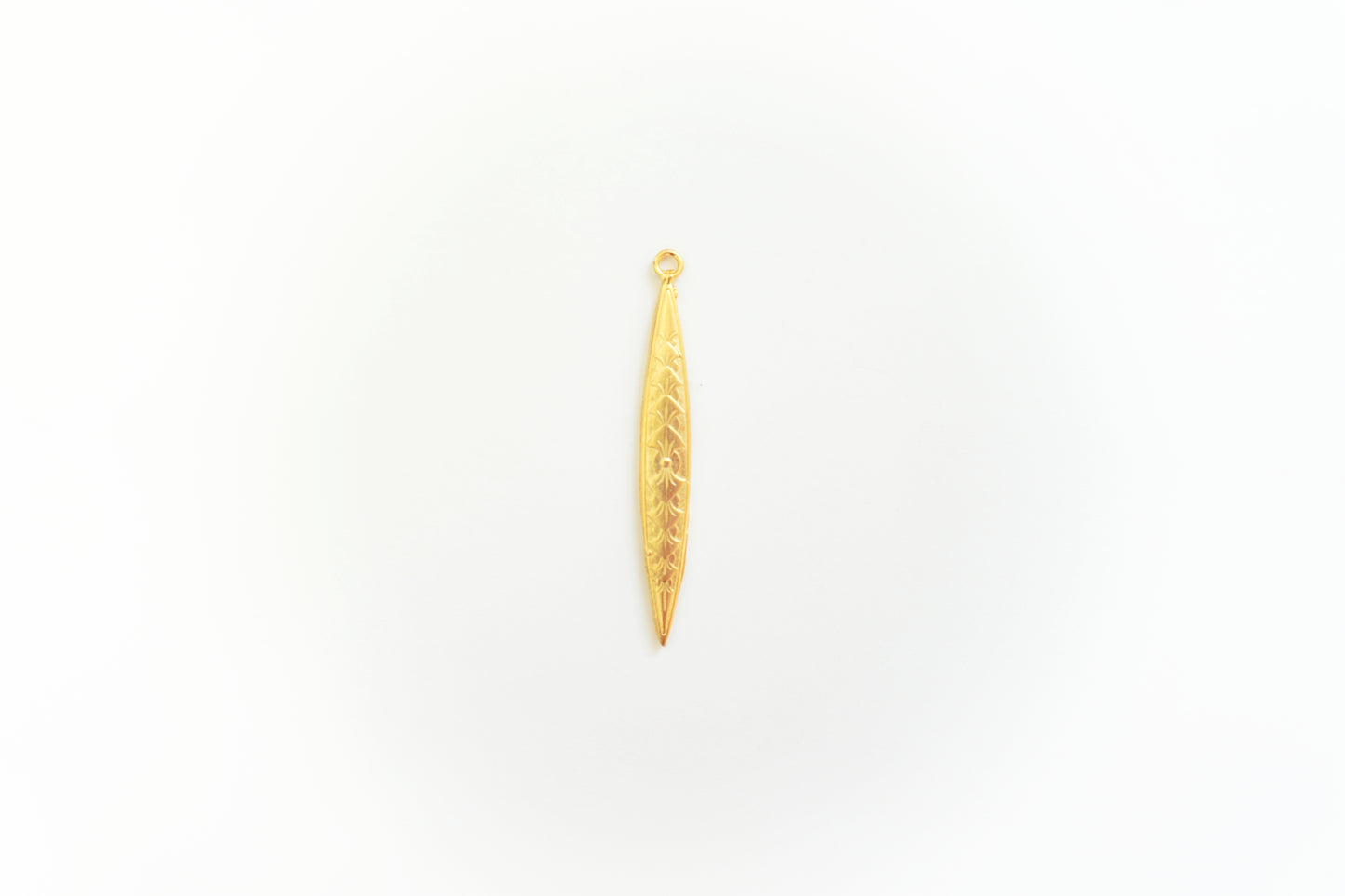 Art Deco Style Spike Pendant – Long Britannium Pendant in Gold or Silver