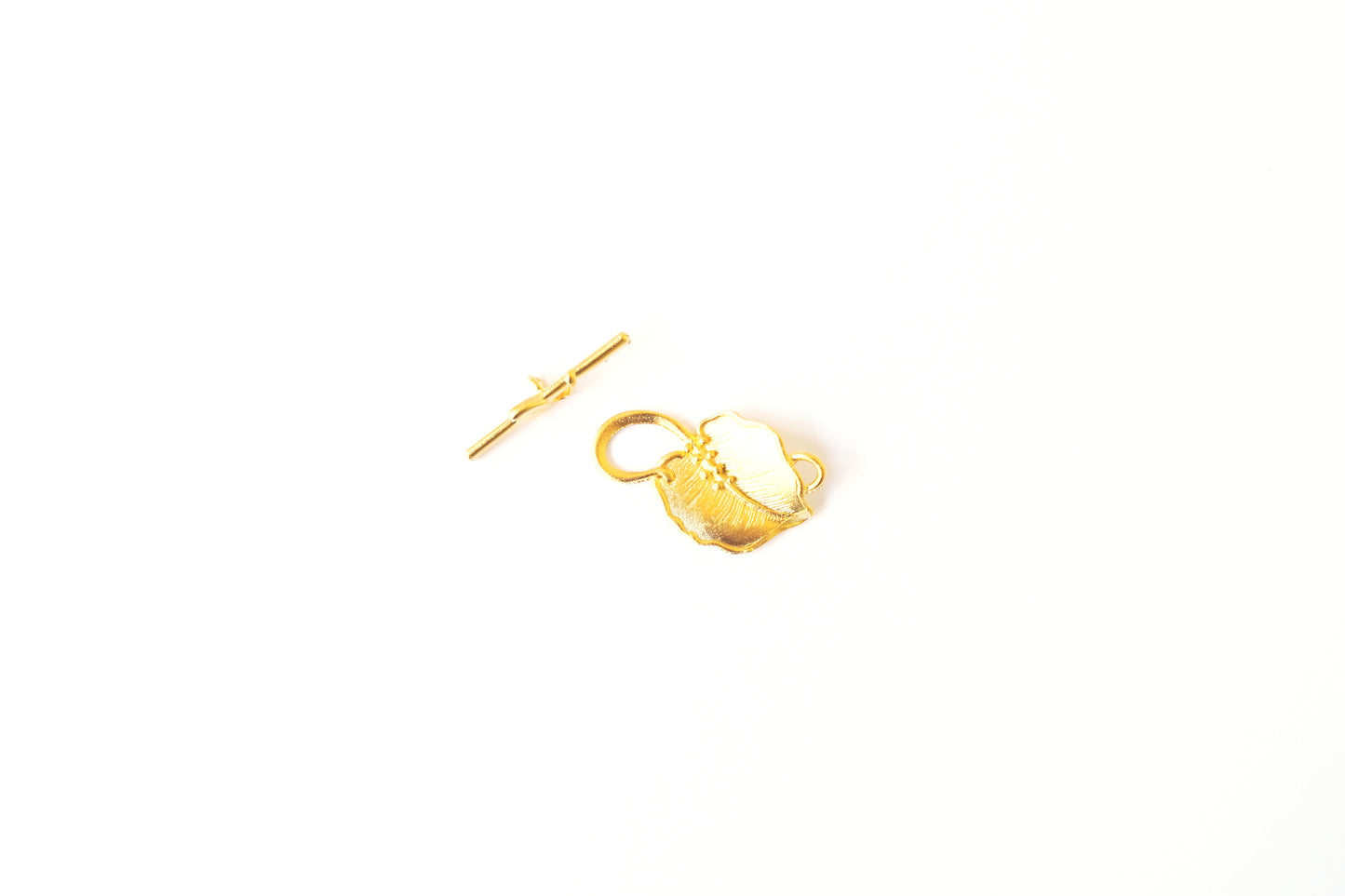 Leaf Toggle Clasp | Botanical Jewelry Closure | Nature Inspired Bar & Ring Clasp | Necklace & Bracelet Findings | Jewelry Supply