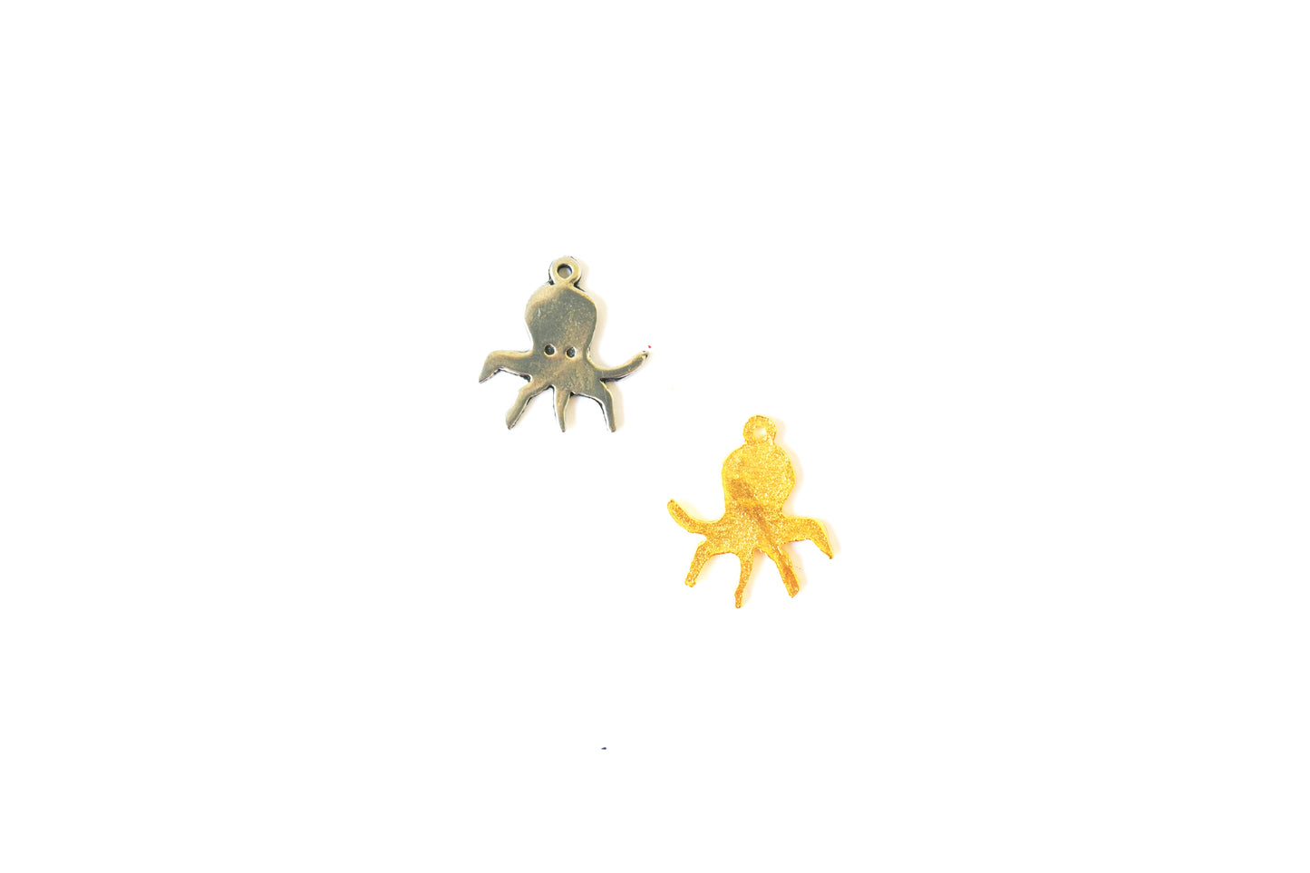 Small Octopus Charm | Nautical Sea Life Pendant | Tiny Ocean Charm for Jewelry | Marine Animal Charm | DIY Necklace & Bracelet Supply