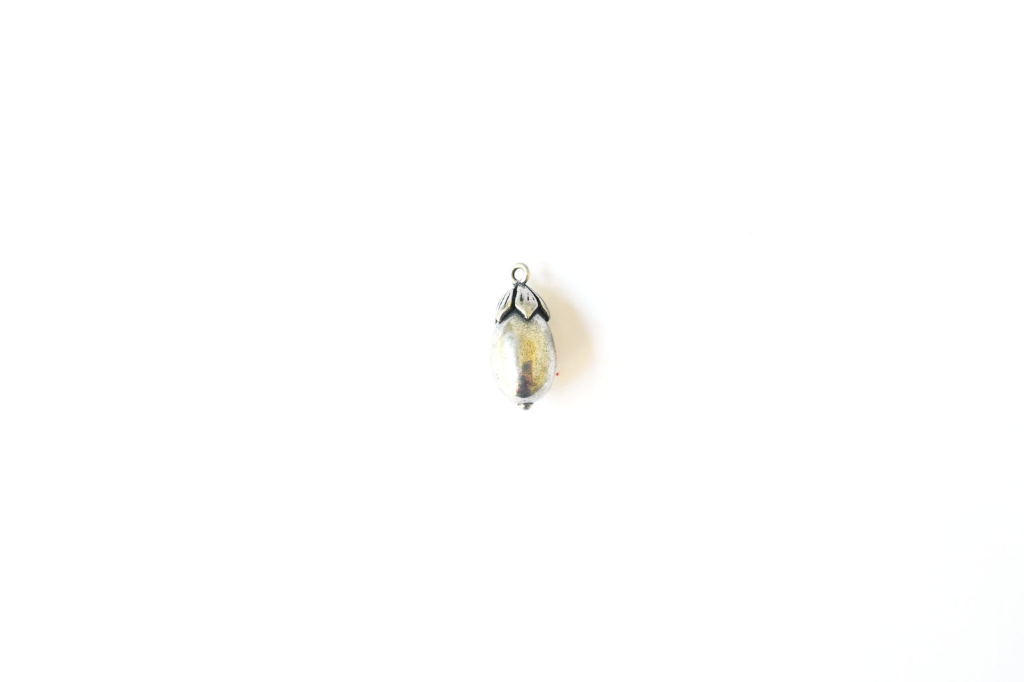 3D Eggplant Charm | Aubergine Vegetable Pendant | Food Jewelry Charm | Tiny Garden Charm | DIY Necklace, Bracelet & Earring Supply