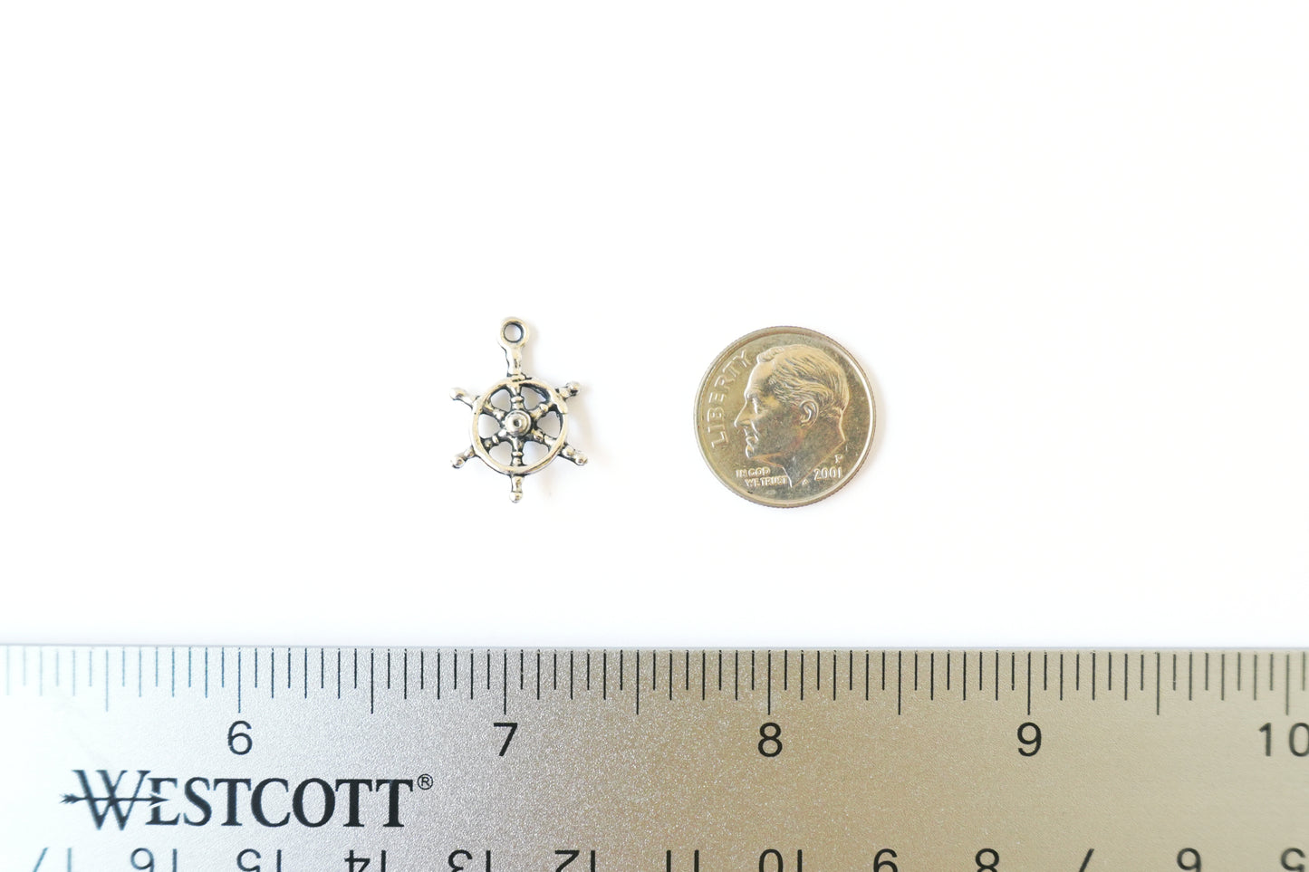 Ship Wheel Charm | Nautical Jewelry Pendant | Sailor Boat Wheel Charm | Ocean Beach Charm for Bracelets, Necklaces & EarringsShip Wheel Charm | Nautical Jewelry Pendant | Sailor Boat Wheel Charm | Ocean Beach Charm for Bracelets, Necklaces & Earrings