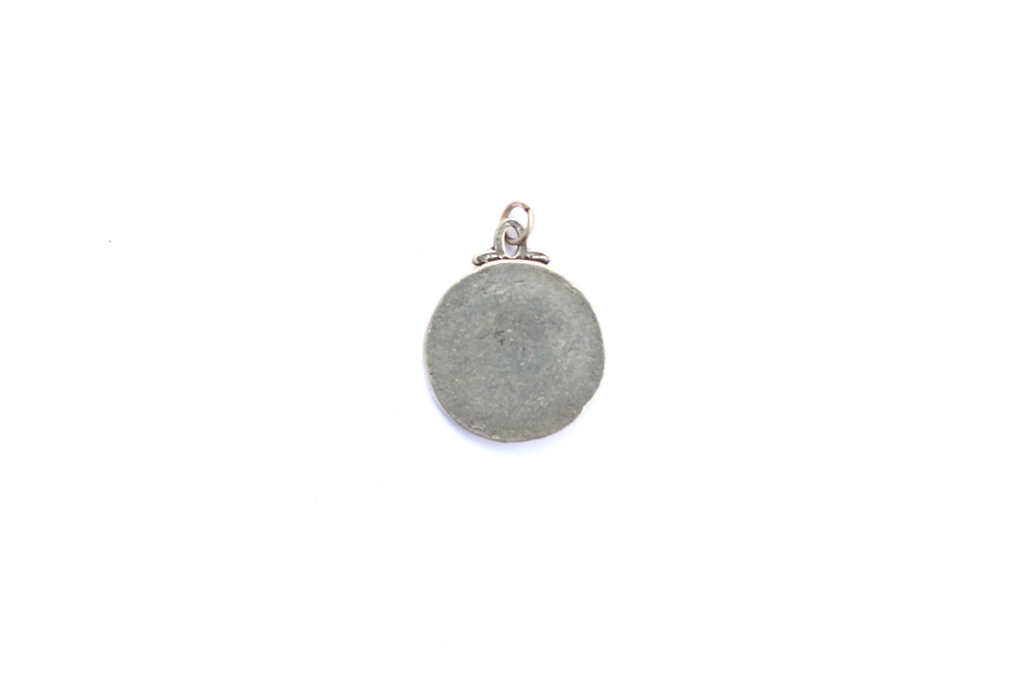 Lovebird Coin Pendant in Mixed Metal Britannium