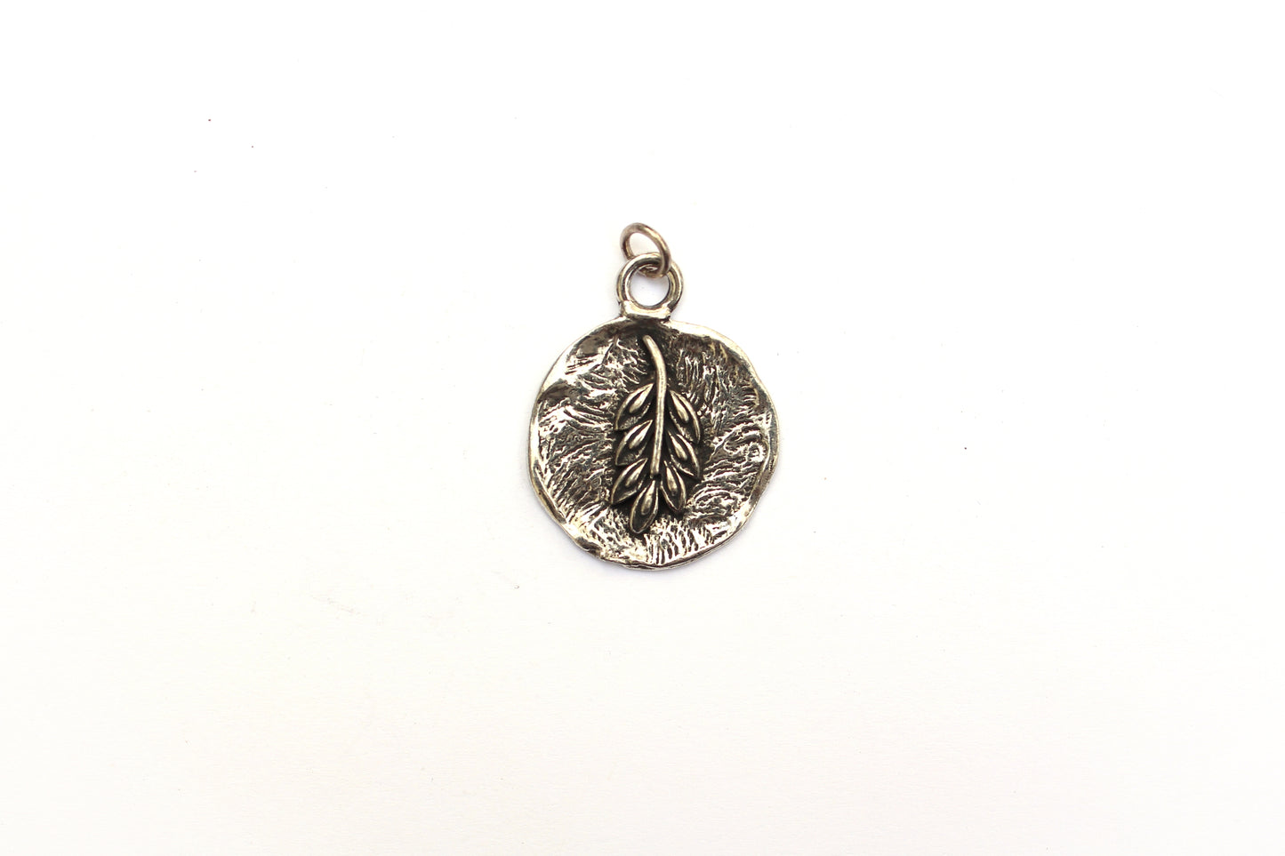 Ornamental Grass Pendant in Britannium – Nature's Whisper in Metal Form