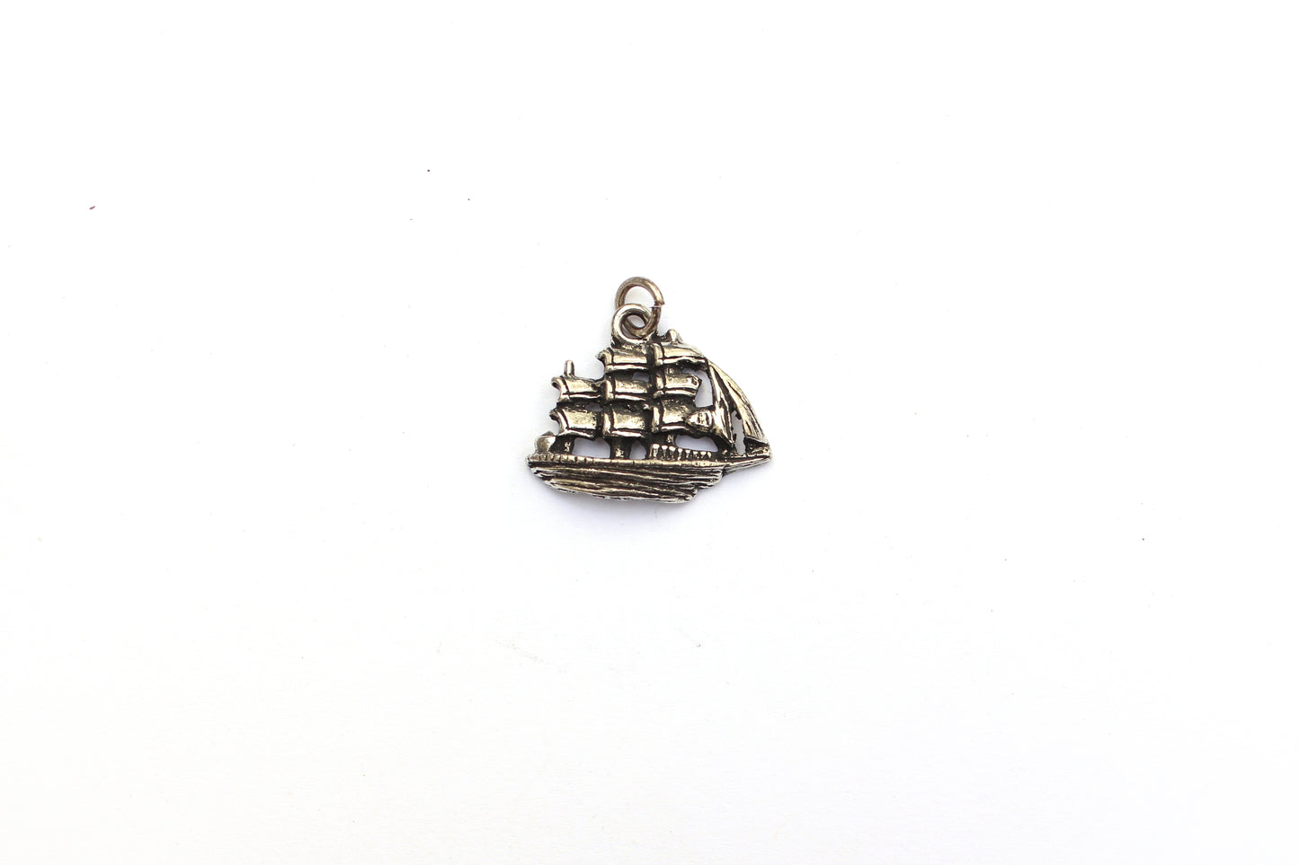 Pirate Ship Charm in Britannium – Nautical Adventure in Antique Replication