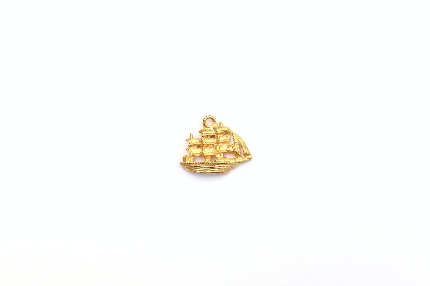 Pirate Ship Charm in Britannium – Nautical Adventure in Antique Replication