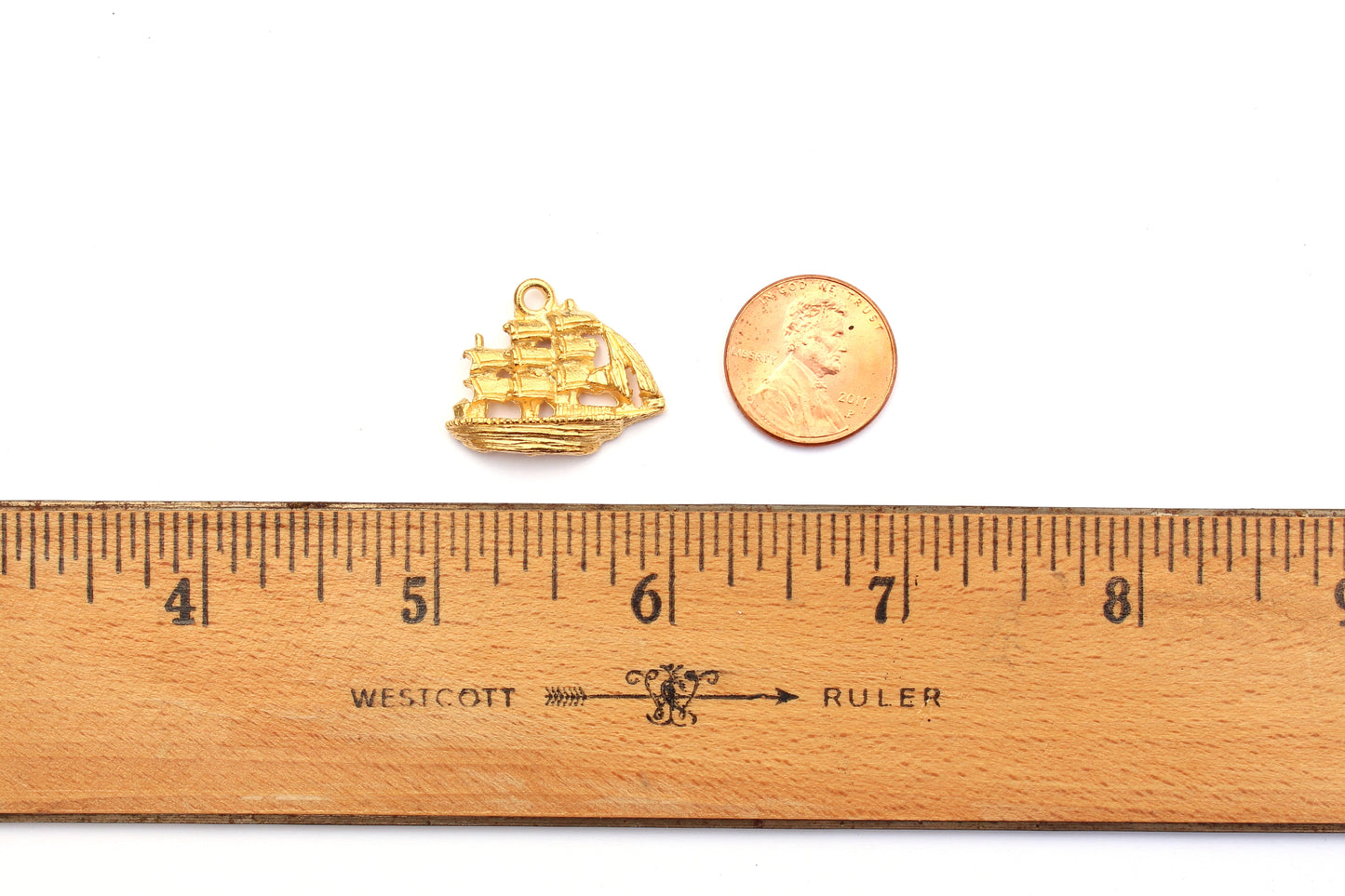 Pirate Ship Charm in Britannium – Nautical Adventure in Antique Replication