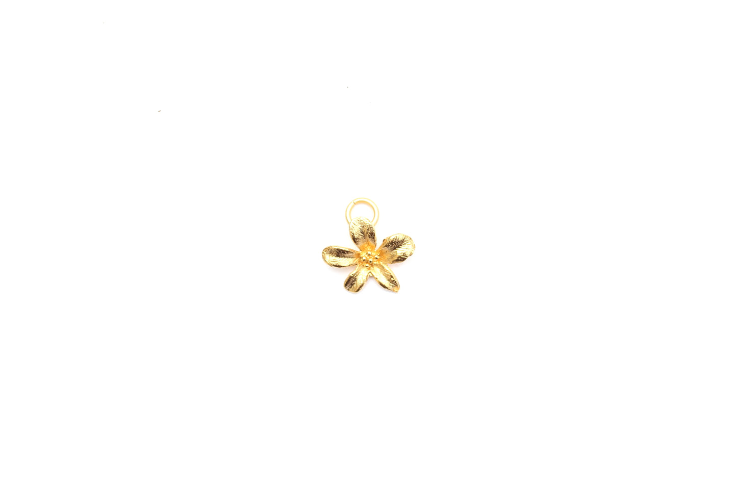 Jasmine Flower Charm in Britannium – Botanical Elegance