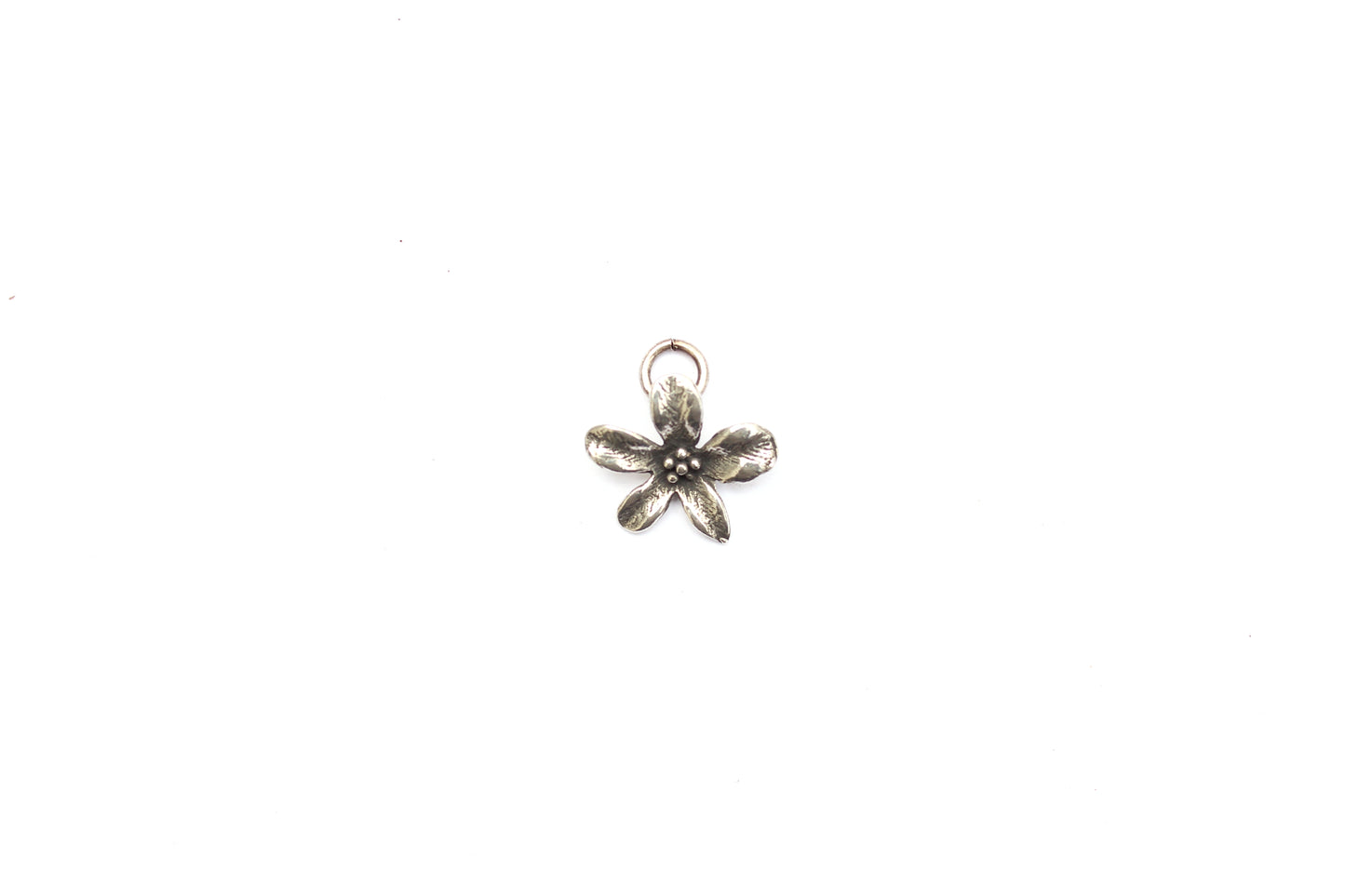 Jasmine Flower Charm in Britannium – Botanical Elegance