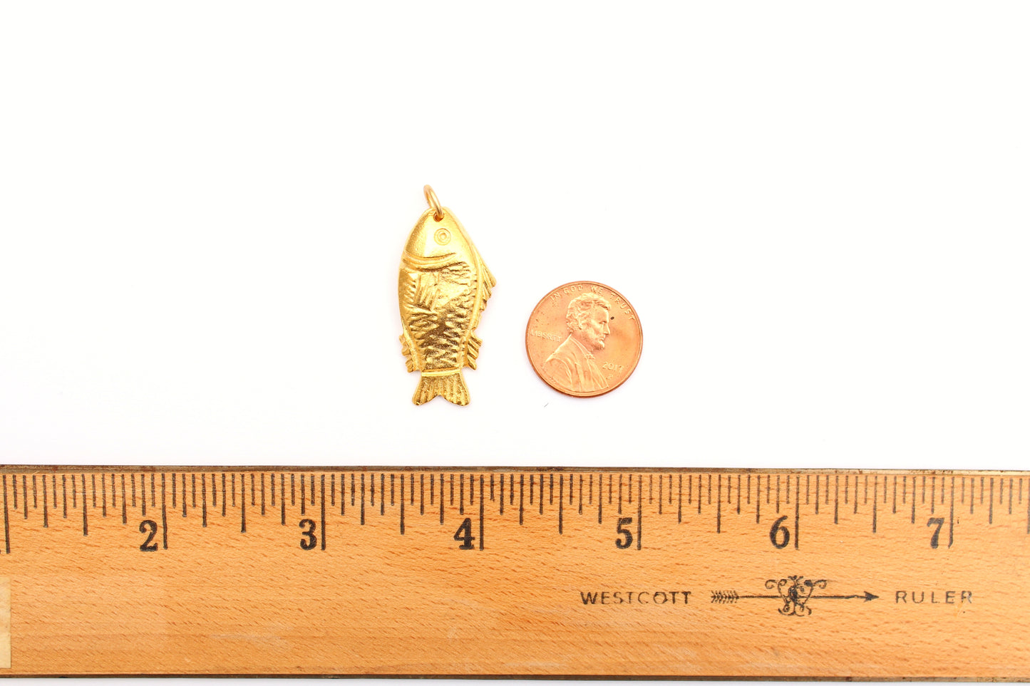 Chubby Fish Charm in Britannium – Whimsical Nautical Catch on a Hook