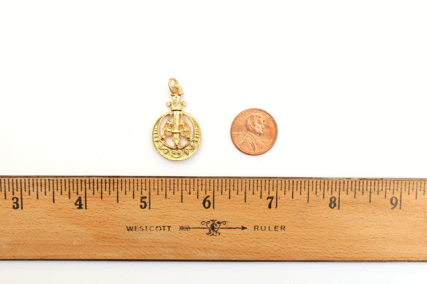 Ornate Moroccan Charm in Britannium – Exotic Elegance for Pendant or Earrings
