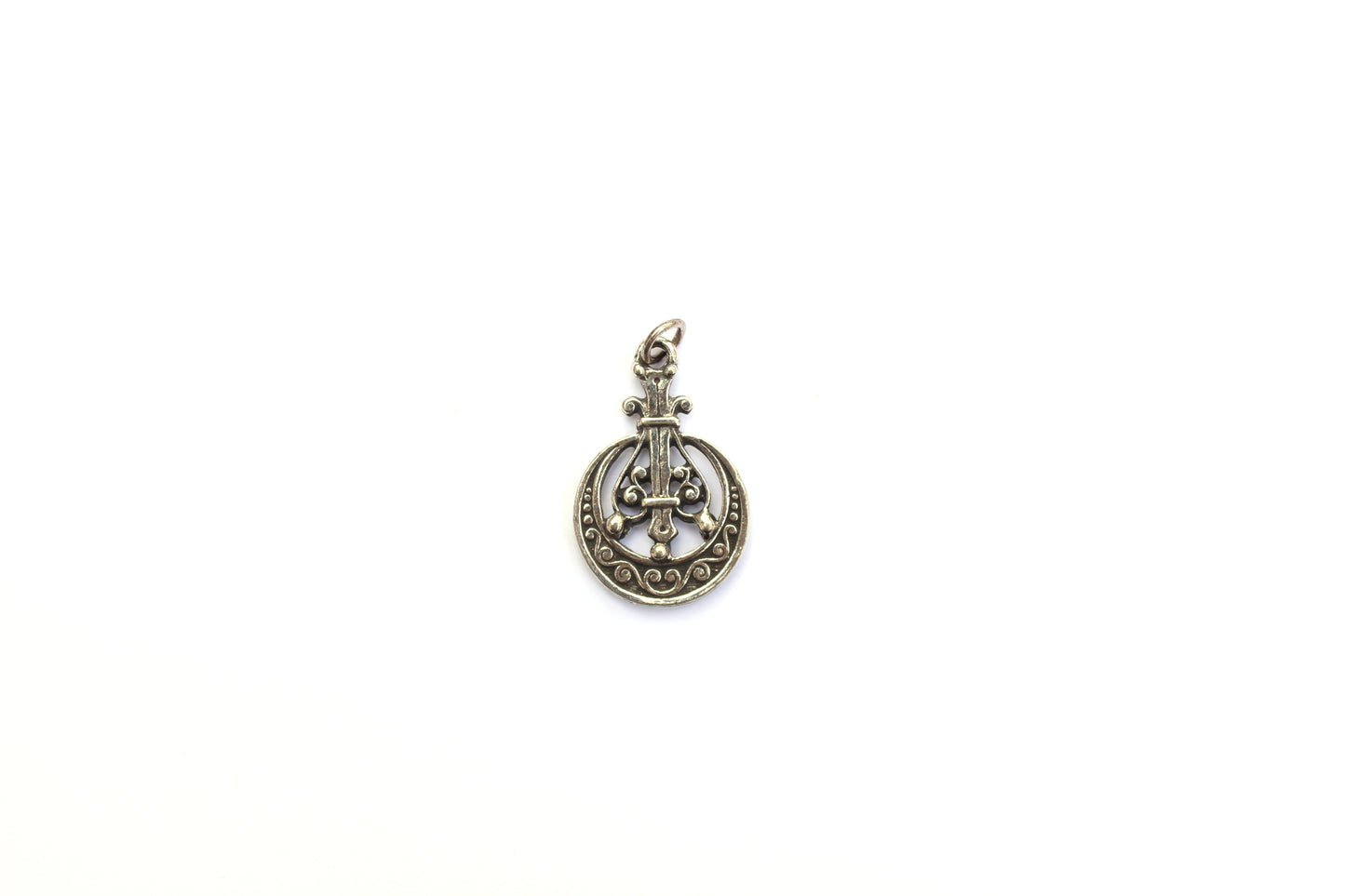 Ornate Moroccan Charm in Britannium – Exotic Elegance for Pendant or Earrings