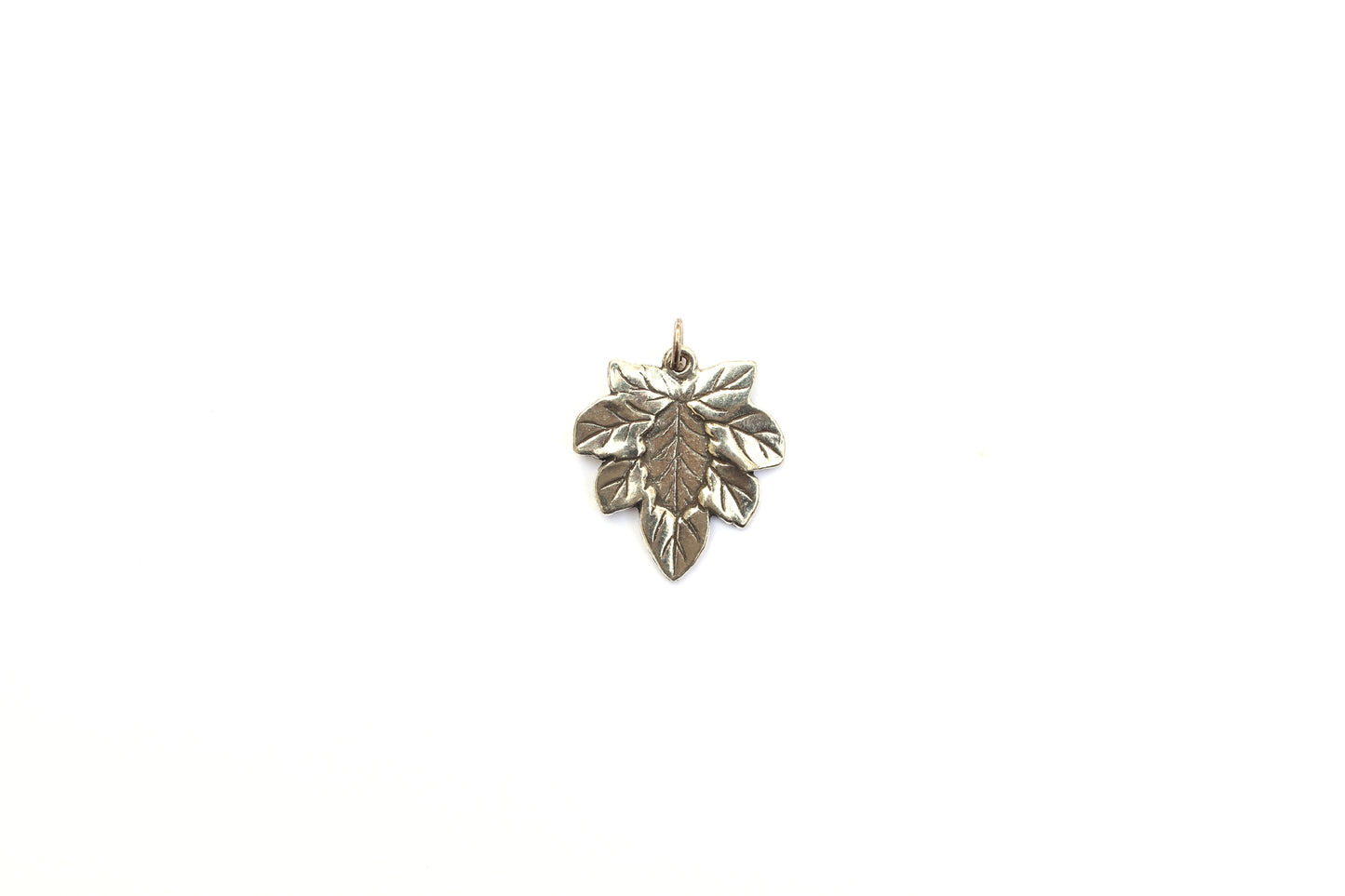 Maple Leaf Pendant in Britannium – Nature's Elegance in Jewelry Form