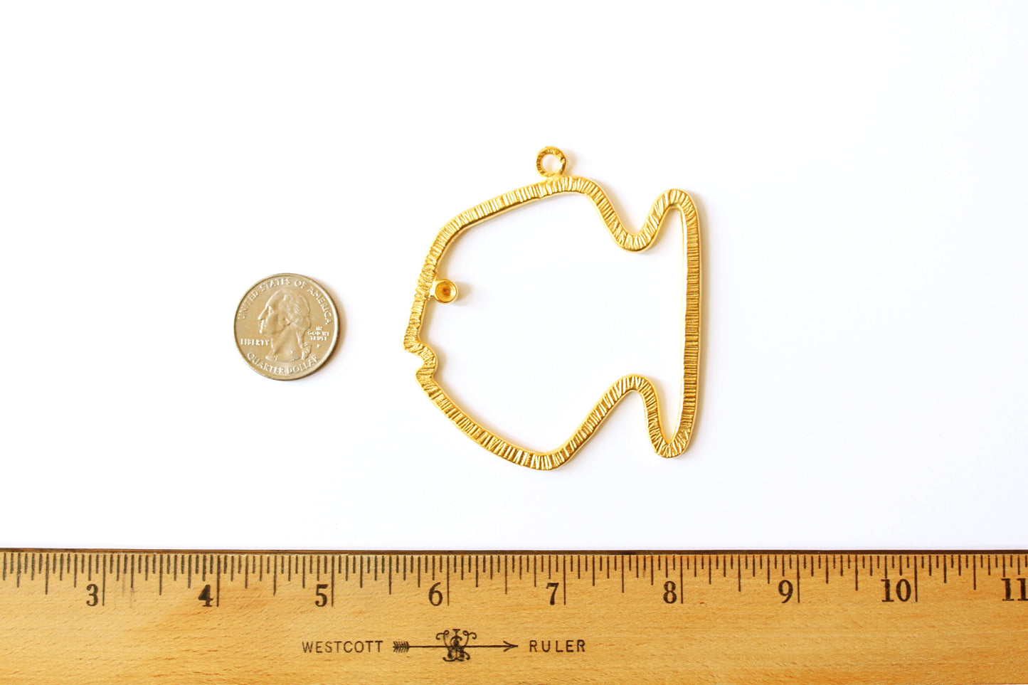 Frank the Fish - Large Outline Pendant
