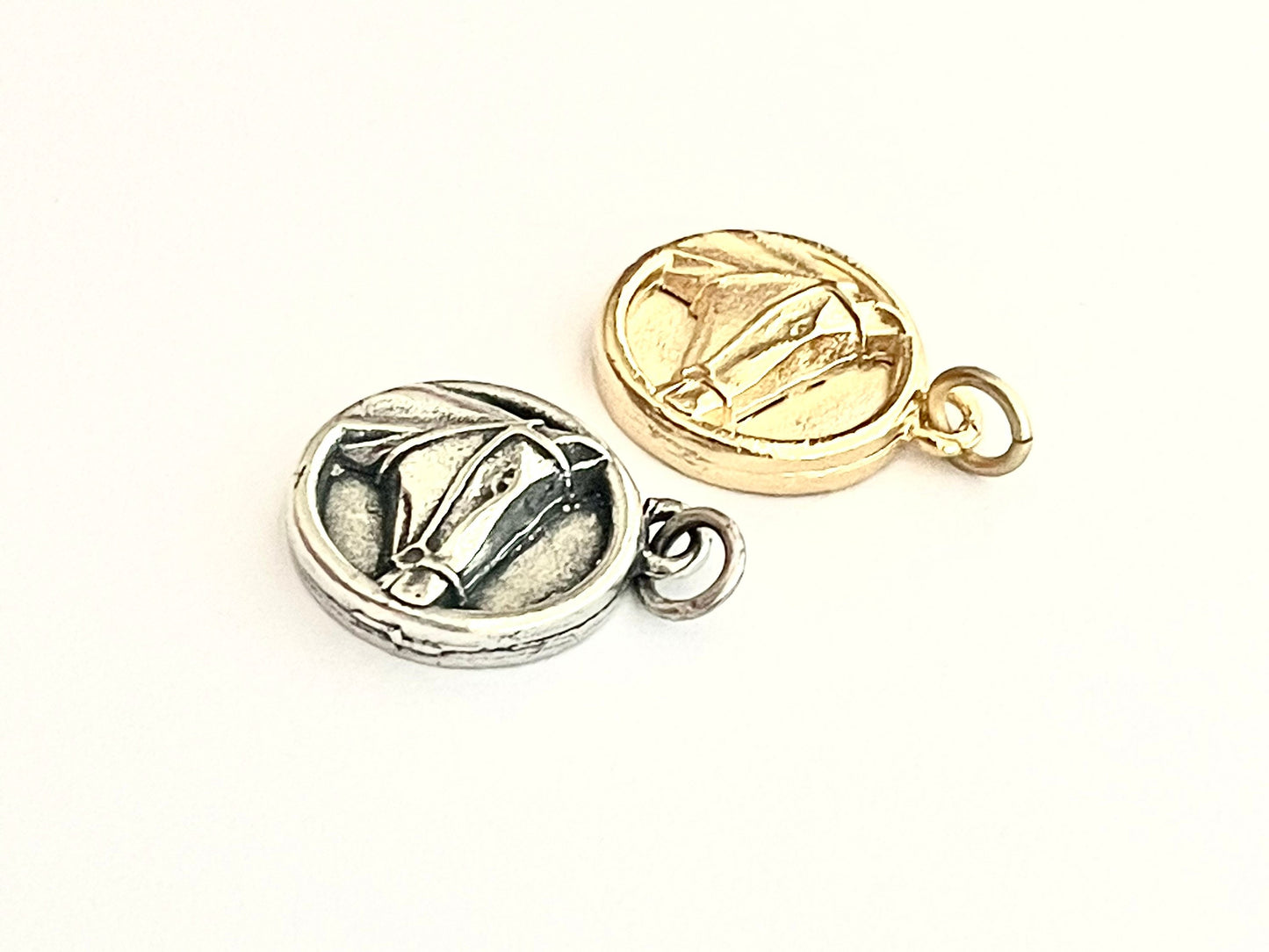 Horse Charm, Equestrian Charm, Rodeo Charm, Gold Charm, Gold Horse, Silver Horse, Horse Head Charm, Silver Charm, Horseback Riding Charm