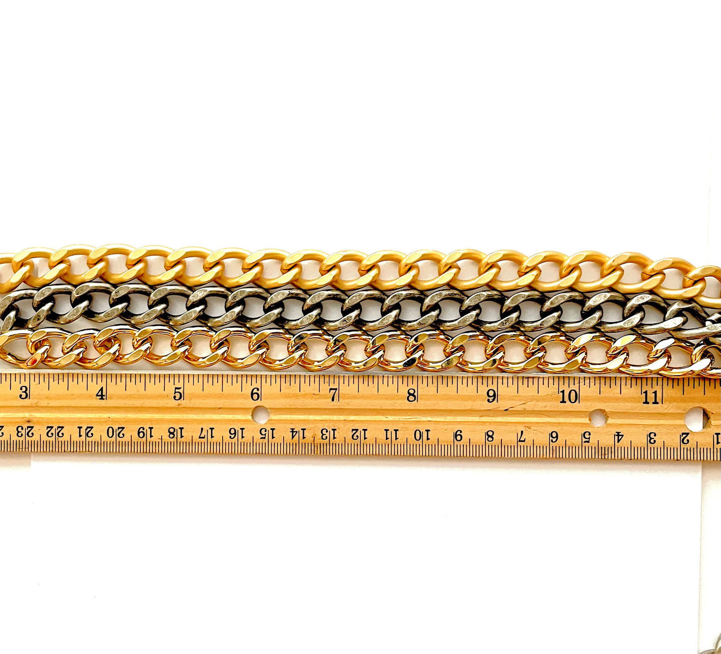 Large Curb Chain, Flattened Curb Chain, Chain by the Foot, Gold Chain, Silver Chain, Jewelry Design, Wholesale Chain, Bulk Chain