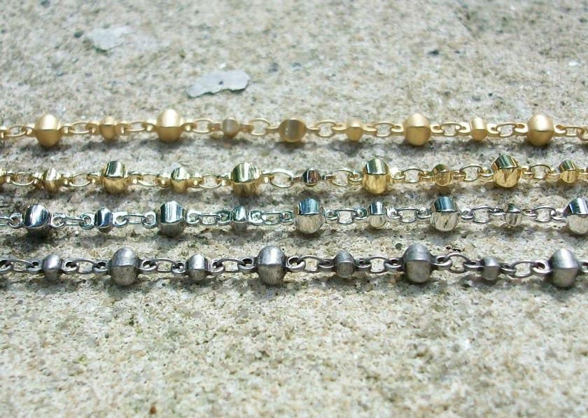 Brass Chain, Plated Brass Chain, Gold Chain, Silver Chain, Gold Plated Chain, Moroccan Chain, Bulk Chain, Jewelry Supply, Jewelry Finding