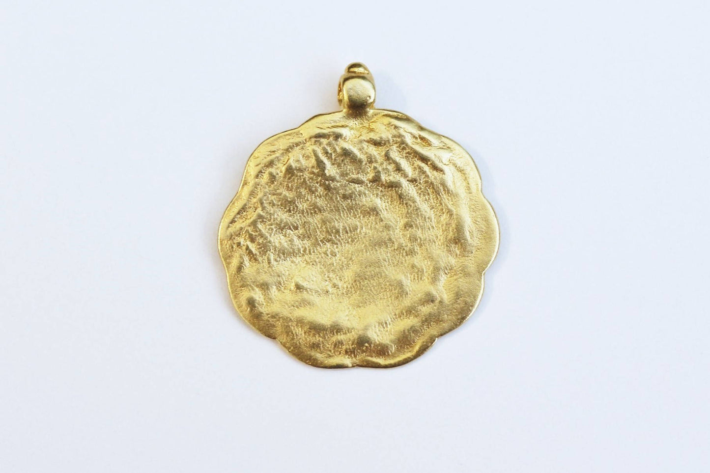 Tribal Gold Pendant, Silver Charm, Gold Charm, Britannium, Pewter Charm, Silver Jewelry, Stampable Pendant, Engravable Pendant