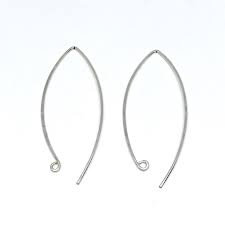 Almond Shaped Earwires, Silver Earring Finding, Earring Finding, Earwires, Gold Earwires, Threaders, Jewelry Making