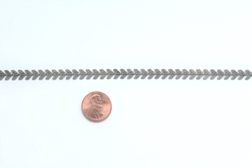 Chevron Chain, Arrow Chain, Gold Chain, Silver Chain, Plated Chain, Chain by the Foot, Bulk Chain, Jewelry Supply, V Chain