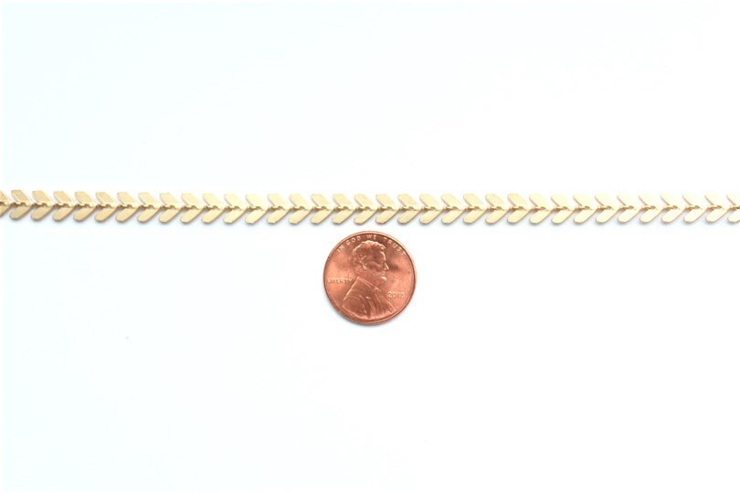 Chevron Chain, Arrow Chain, Gold Chain, Silver Chain, Plated Chain, Chain by the Foot, Bulk Chain, Jewelry Supply, V Chain