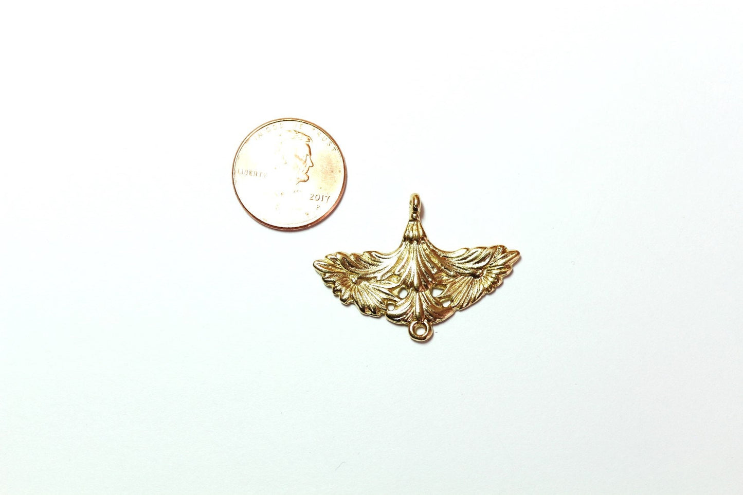 Floral Connector, Necklace Connector, Flower Connector, Jewelry Making, Flower Charm, Gold Hanger, Earring Component, Finding