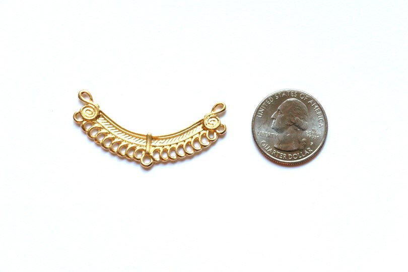 Gold Necklace Connector, Divider Bar, Necklace Connector, Gold Pendant, Silver Pendant, Statement Necklace, Jewelry Making, Jewelry Finding
