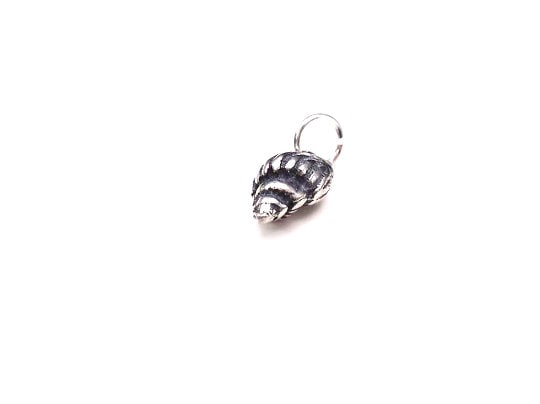 Shell Charm, Shell Earrings, Silver Shell, Beach Charm, Seashell, Nautical Charm, Nautical Jewelry, Nautical Necklace, Conch Shell