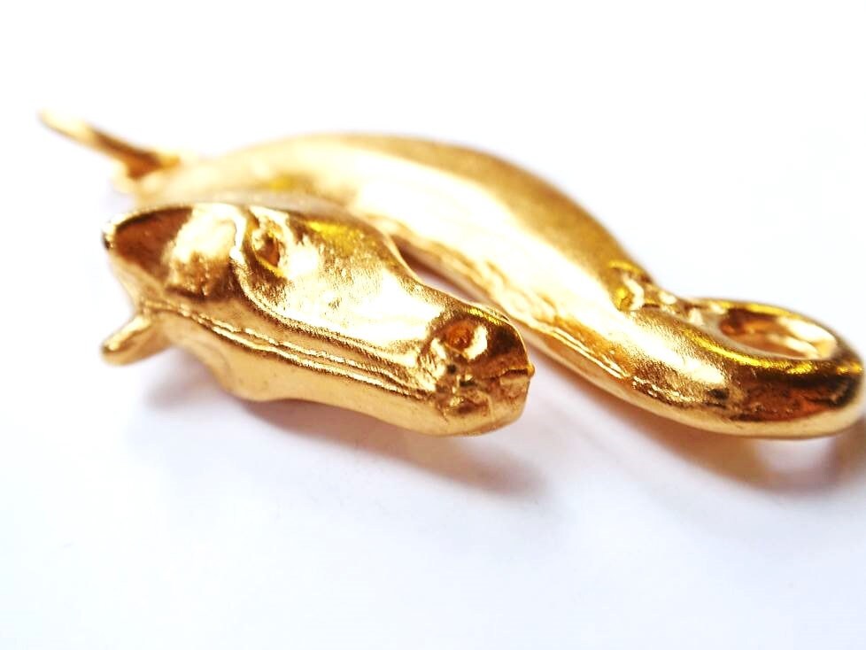 Gold Horse Head Charm, Pewter Charm, Horse Charm, Horse Necklace, Horse Jewelry, Jewelry Finding