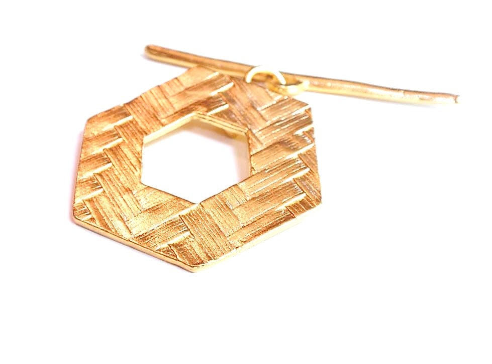 Large Gold Toggle, Gold Toggle, Gold Clasp, Jewelry Finding, Basket Weave, Pewter Finding, Pewter Clasp, Pewter Toggle, Large Clasp