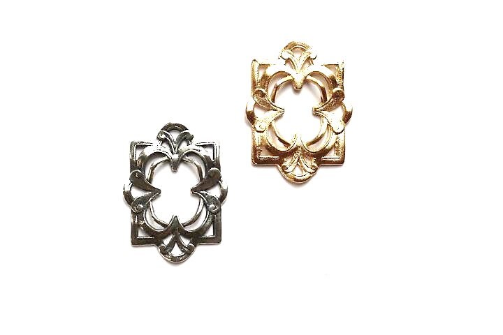 Gold Connector Component, Multi Strand, Divider Bar, Jewelry Making, Jewelry Supply, End Bar, Vintage, Pewter Component, Jewelry Finding