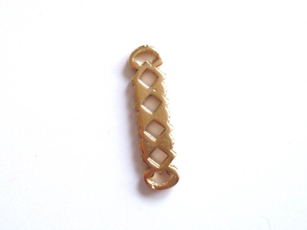 Gold Connector Component, Necklace Connector, Pewter Finding, Divider Bar, Earring Component, Jewelry Making, Jewelry Supply, Multi Strand