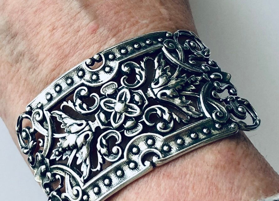 Cuff Bracelet Component, Britannium, Pewter Jewelry Component, Jewelry Making, Cuff Piece, Cuff Component, Bangle Component, Bangle Bracelet