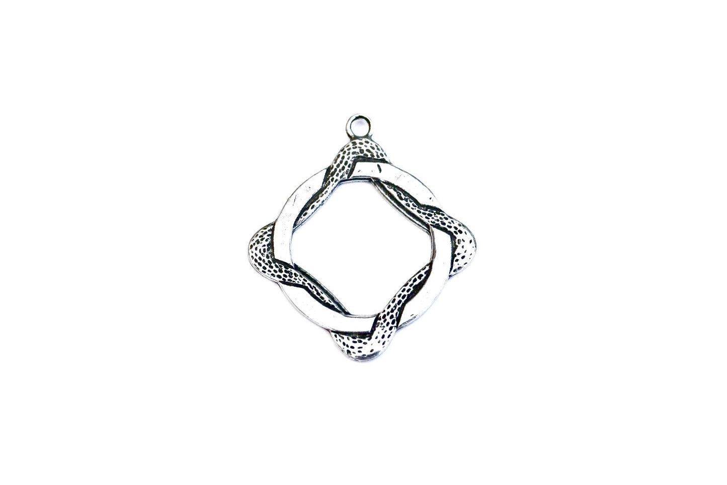 Gold Square Hoop Component, Braided Hoop, Square Hoop, Gold Hoop, Earring Component, Jewelry Making Supply, Jewelry Finding, Pewter Hoop