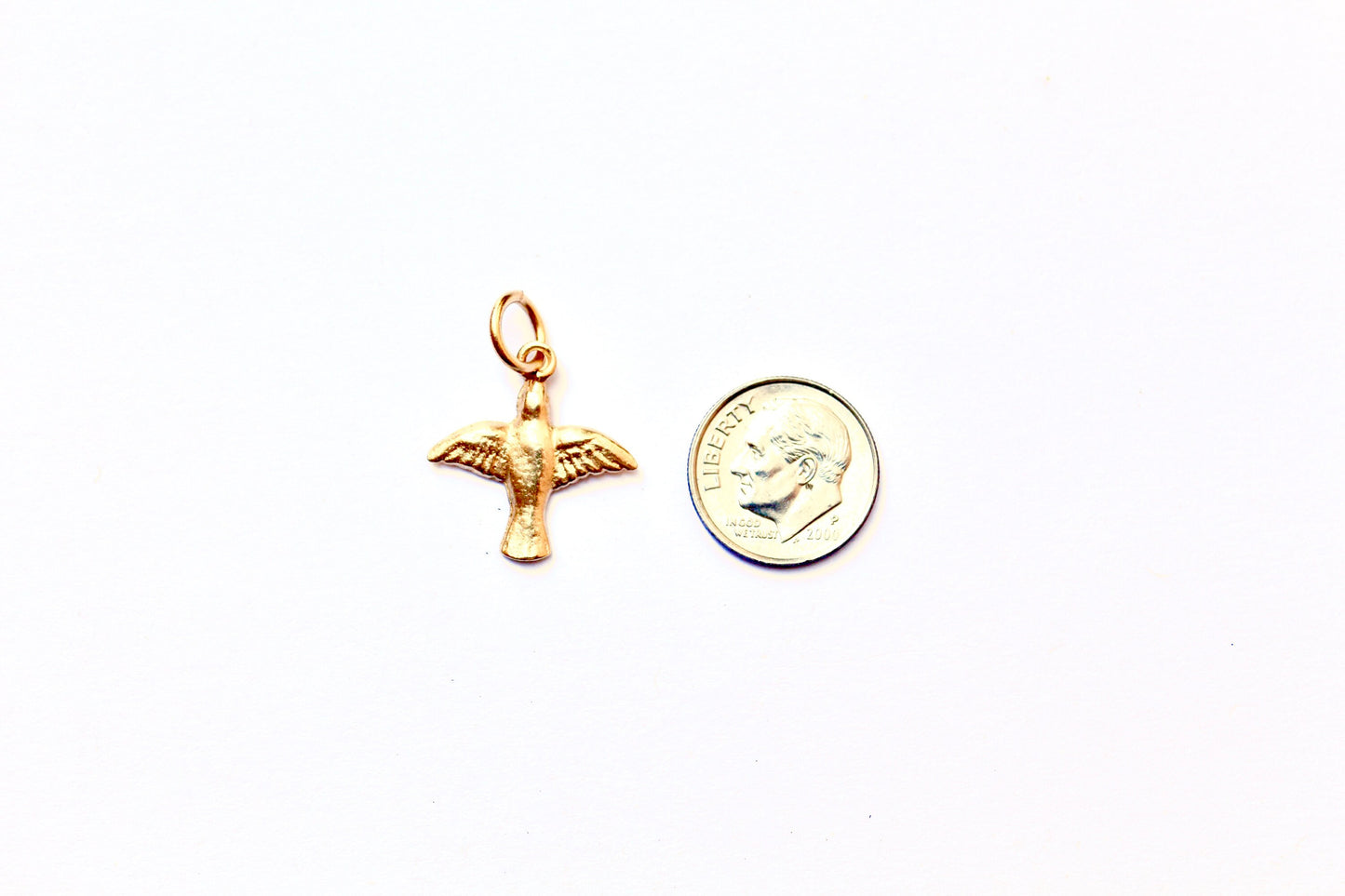 Gold Bird Pendant, Sparrow Charm, Gold Charm, Charm Bracelet, Bird Charm, Pewter Charm, Bird Jewelry, Bird Pendant, Gold Jewelry, Finding