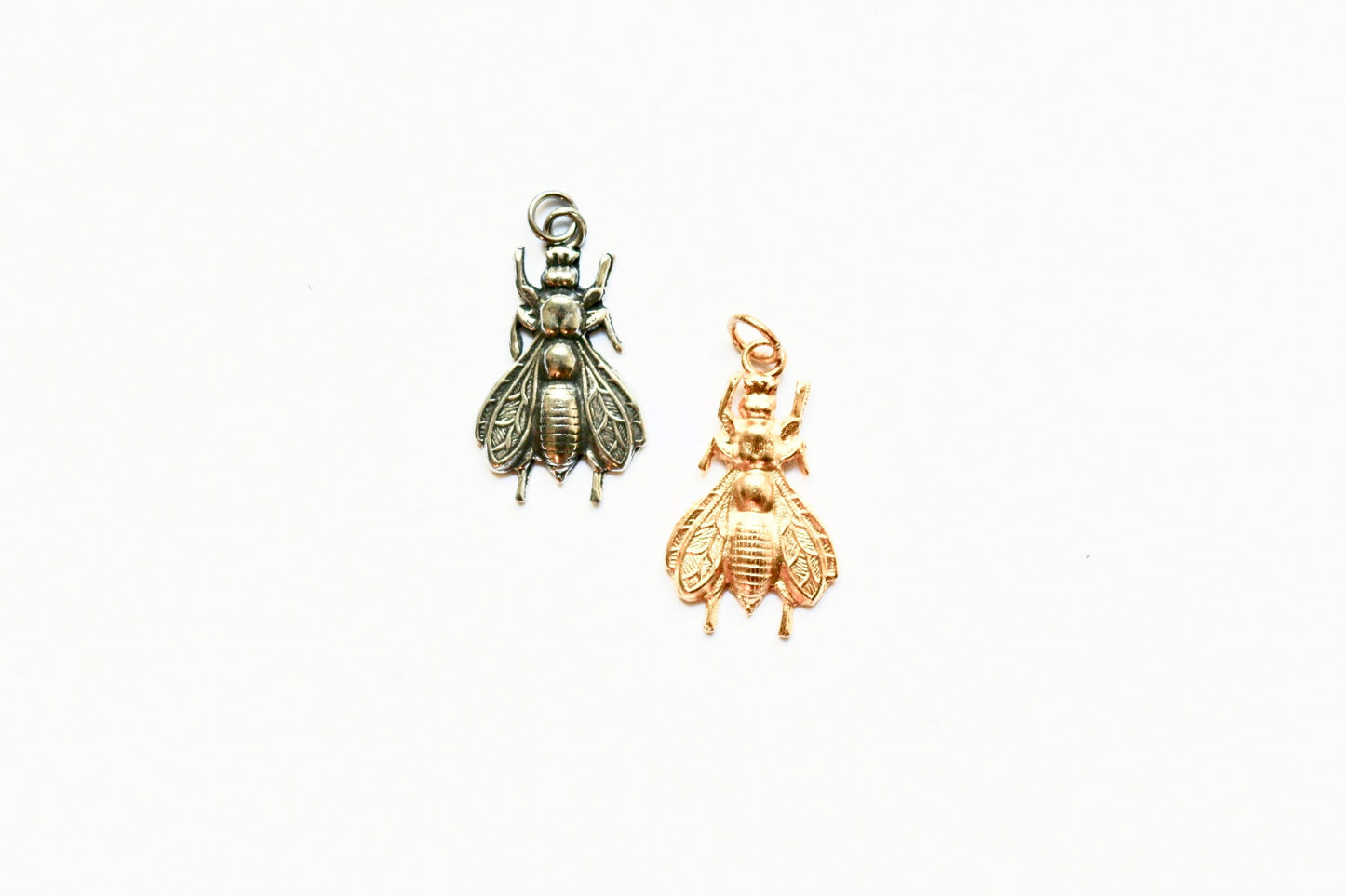 Gold Bee Charm, Anatomical Bee Charm, Bumblebee Charm, Queen Bee Charm, Bee Jewelry, Garden Charm, Garden Jewelry, Nature Charm, Finding