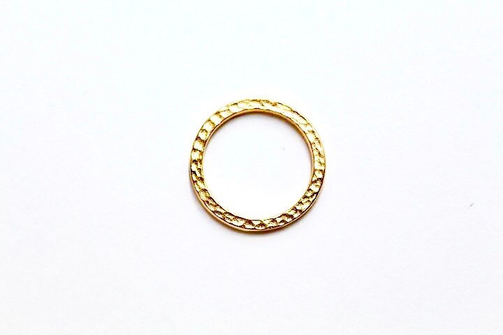 Gold Hammered Ring Connector, Silver Enhancer, Gold Connector, Gold Ring Charm, Finding, Britannium Ring, Hammered Ring, Pewter Connector