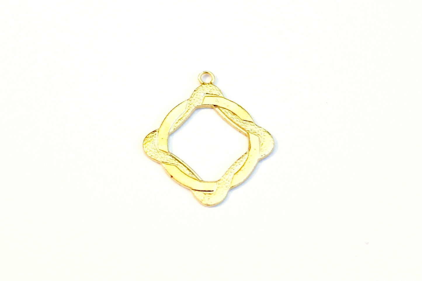Gold Square Hoop Component, Braided Hoop, Square Hoop, Gold Hoop, Earring Component, Jewelry Making Supply, Jewelry Finding, Pewter Hoop