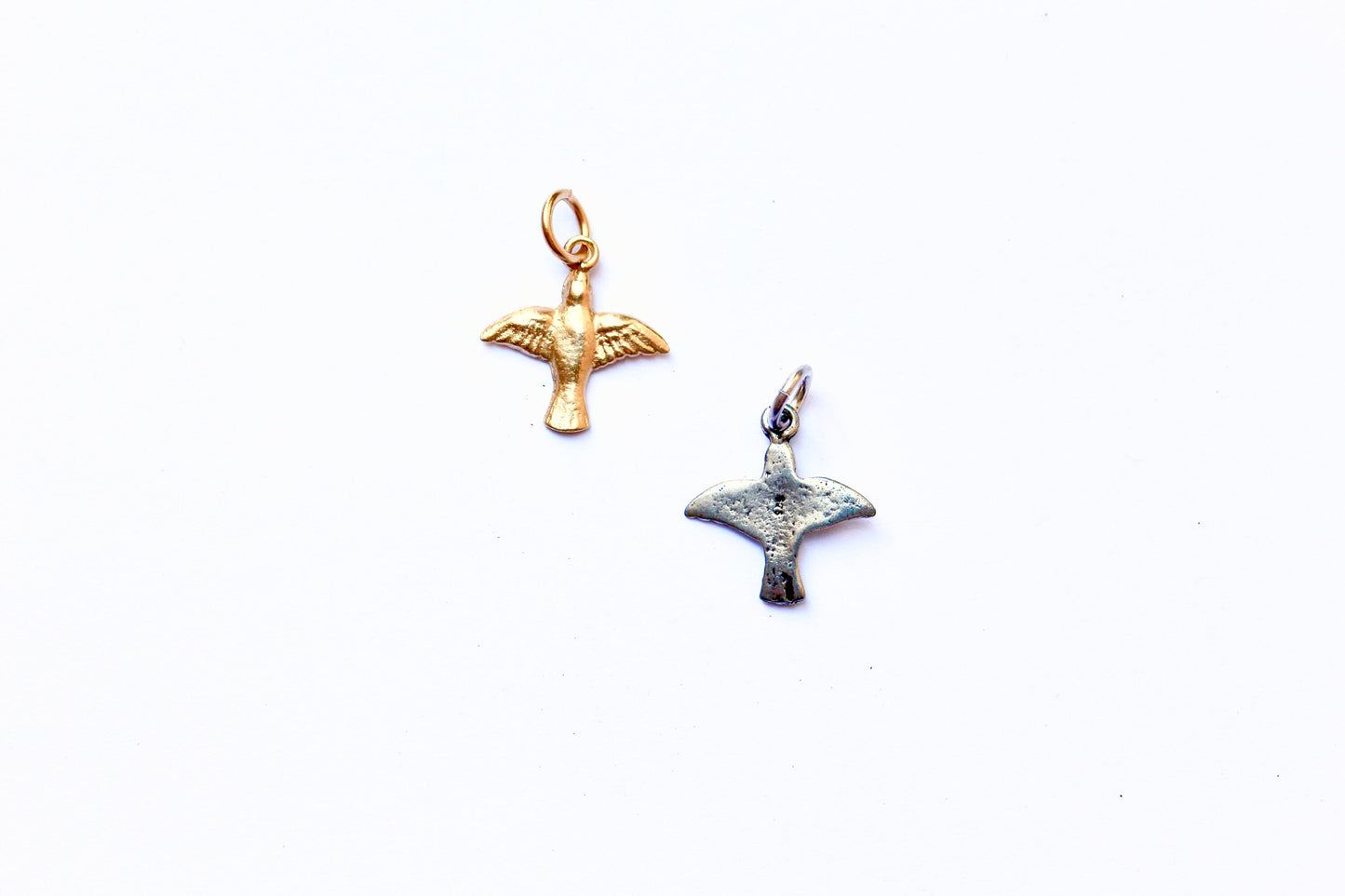 Gold Bird Pendant, Sparrow Charm, Gold Charm, Charm Bracelet, Bird Charm, Pewter Charm, Bird Jewelry, Bird Pendant, Gold Jewelry, Finding