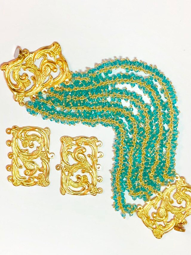 Divider Bar, Bird Pendant, Nature Pendant, Multi-Strand, Jewelry Component, Five Strand, Statement Component, Jewelry Design, Garden Clasp