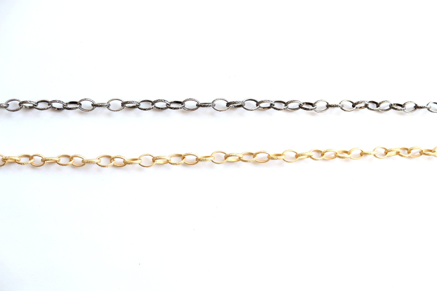 Celtic Chain, Oval Link Chain, Gold Chain, Silver Chain, Jewelry Design, Bulk Chain, Chain by the Foot, Wholesale Chain