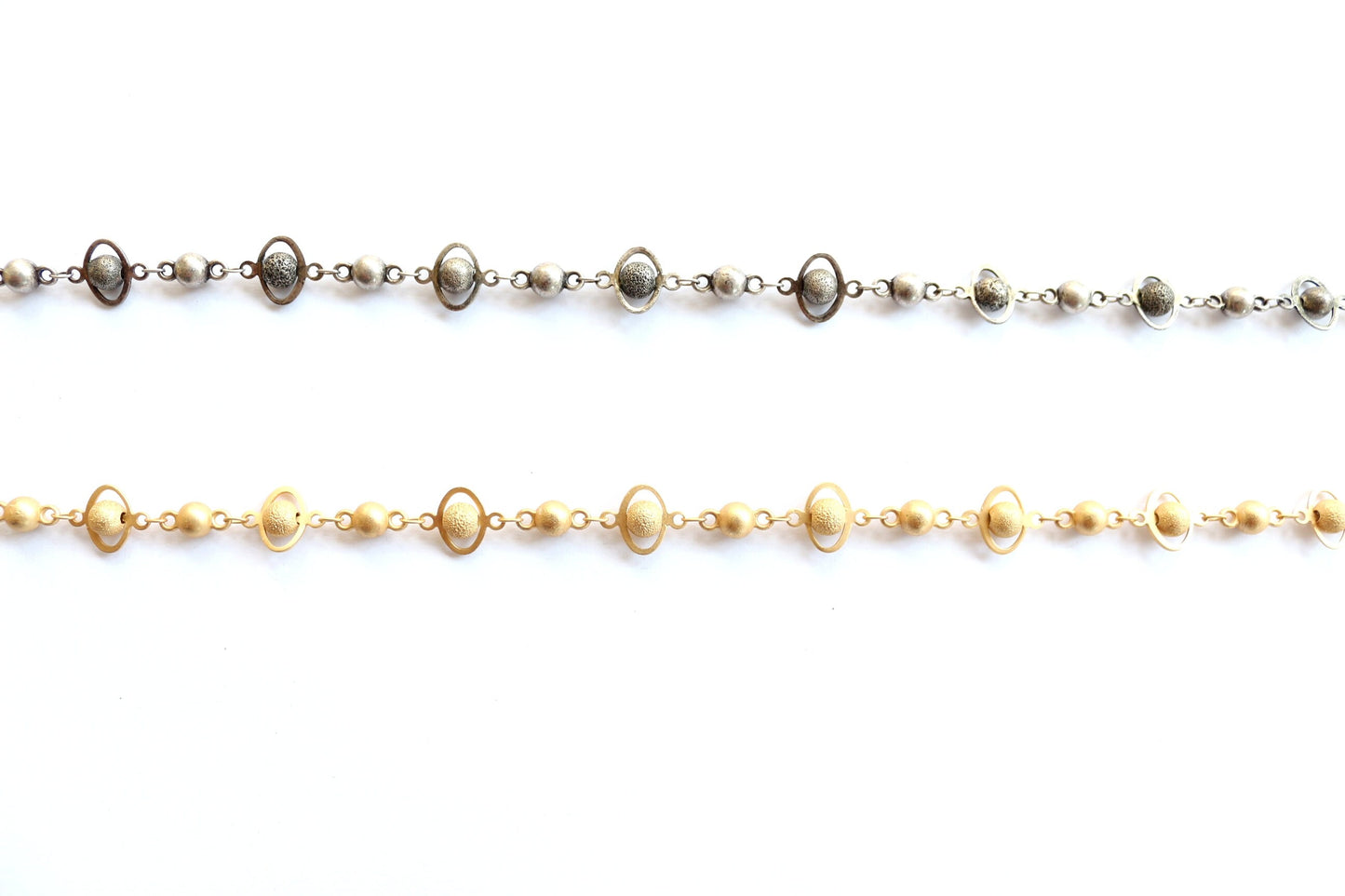 Planet Chain, Beaded Chain, Wholesale Chain, Gold Chain, Silver Chain, Rosary Chain, Chain by the Foot, Saturn Chain