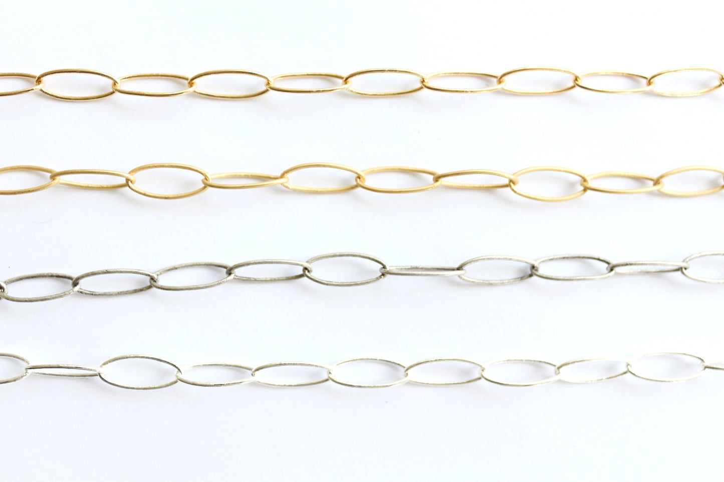 Bulk Jewelry Making Link Chain, Wholesale Chain, Bulk Chain, Paperclip Chain, Jewelry Making, Oval Link Chain, Extender Chain, Loop Chain