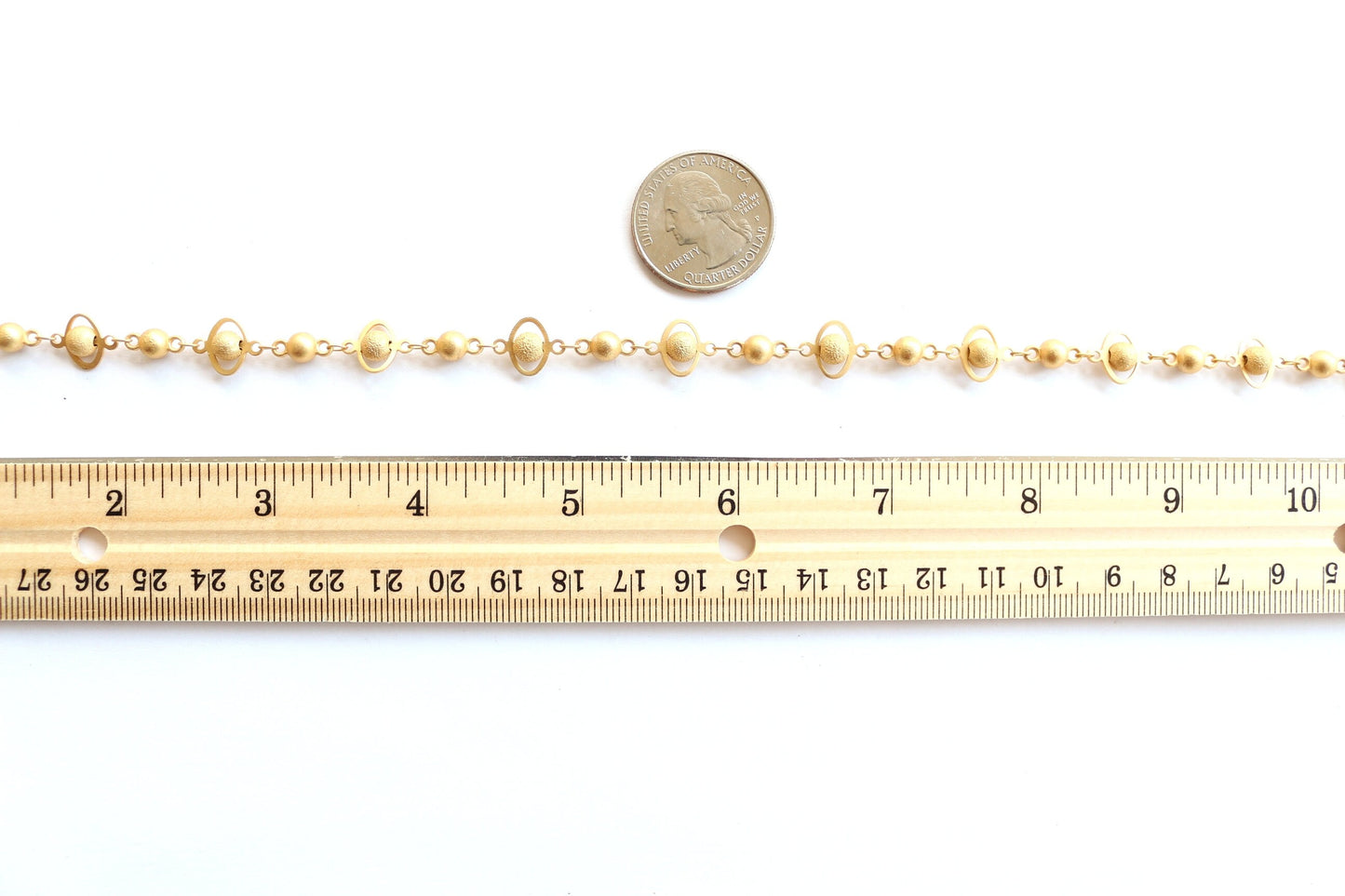 Planet Chain, Beaded Chain, Wholesale Chain, Gold Chain, Silver Chain, Rosary Chain, Chain by the Foot, Saturn Chain