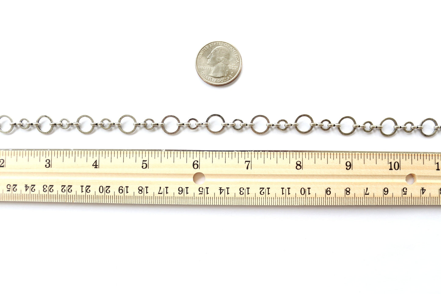 Bulk Chain By The Foot, Loop Chain, Circle Chain, Jewelry Finding, Jewelry Supplier, Necklace Chain, Charm Bracelet Chain, Gold Chain,Silver