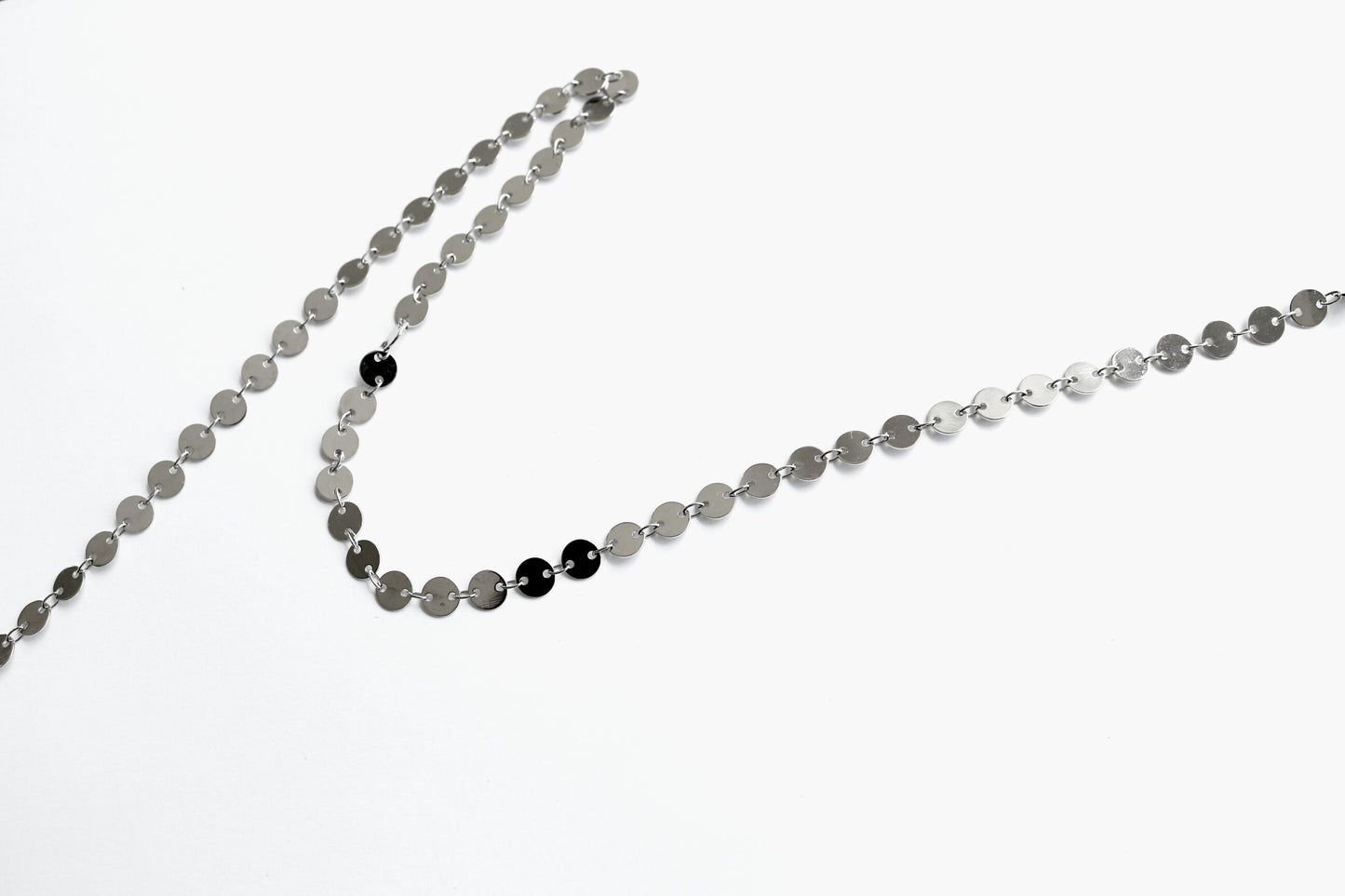 Sequin Chain By The Foot, Wholesale Chain, Bulk Chain, Jewelry Design, Jewelry Component, Jewelry Findings, Silver Chain, Circle Chain, Gold