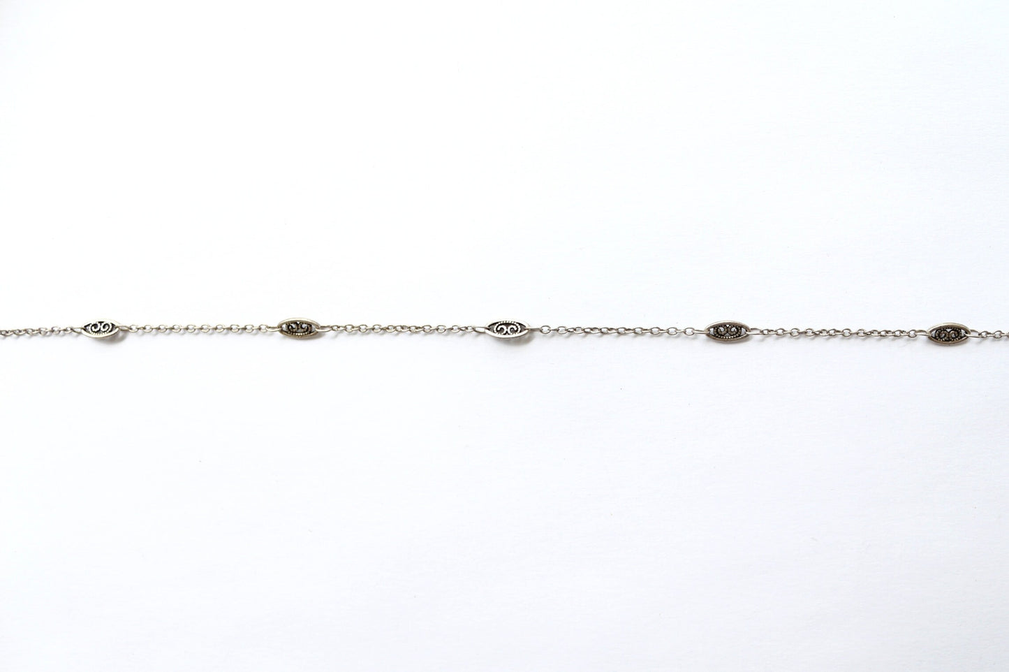 Bulk Link Chain, Jewelry Making Link Chain, Wholesale Chain, Bulk Chain, Fine Filigree Chain, Sectioned Chain, Brass Chain, Gold