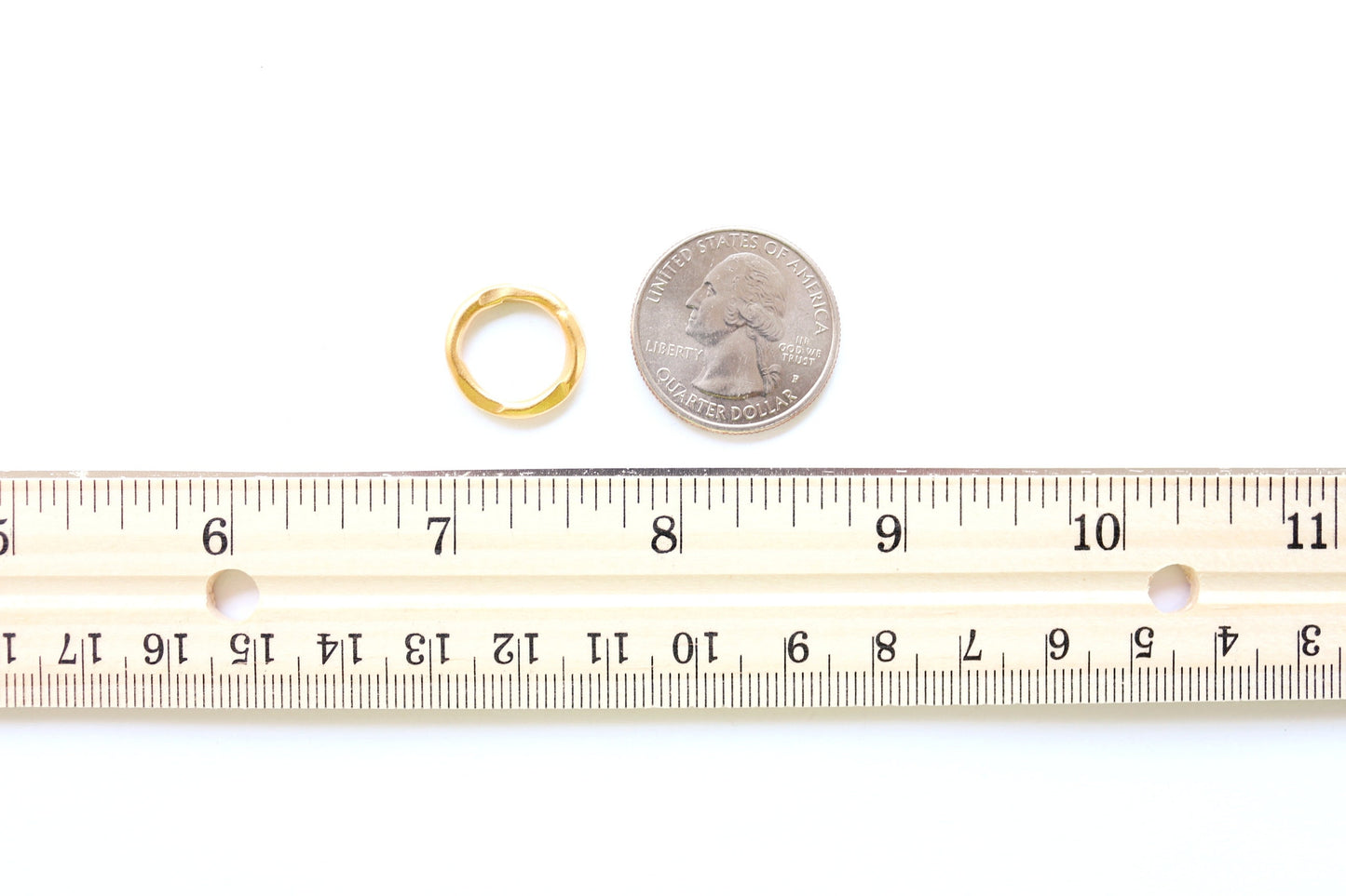 Hammered Gold Ring, Hammered Silver Ring, Jewelry Making Component, Circle Charm, Ring Connector, Ring Component, Jewelry Finding, Vermeil