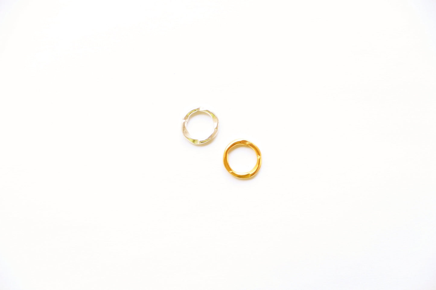 Hammered Gold Ring, Hammered Silver Ring, Jewelry Making Component, Circle Charm, Ring Connector, Ring Component, Jewelry Finding, Vermeil